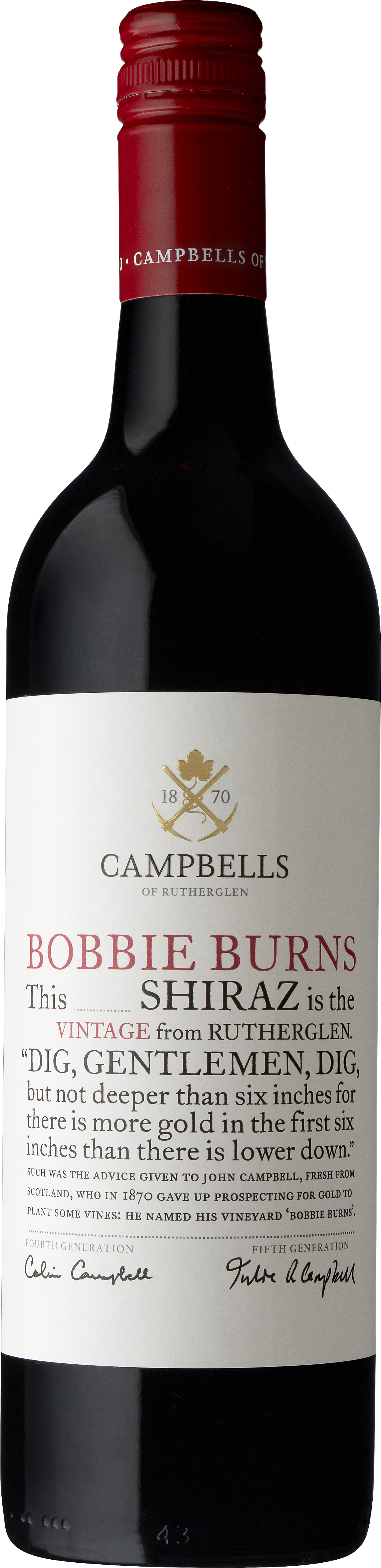 Campbells Bobbie Burns Shiraz 2022 Rutherglen
